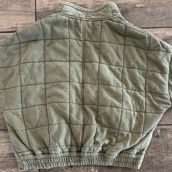 Free People Olive Quilted Jacket - Picture 4 of 5